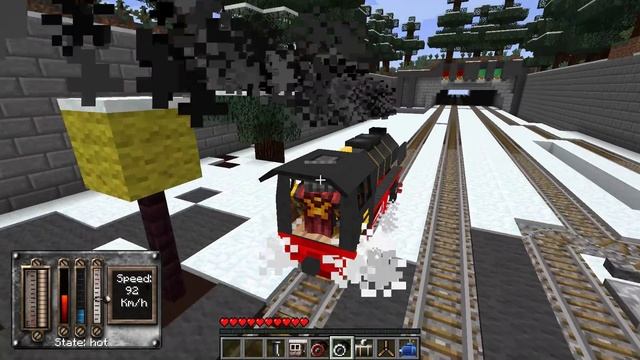 Minecraft TRAIN DRIVER MOD / PILOT TRAINS AND GO IN TO STATIONS FOR CHALLENGE!! Minecraft смотреть онлайн