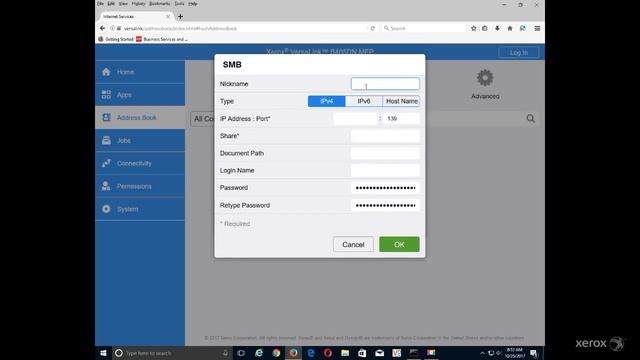 Xerox® VersaLink® Multifunction Device How to Setup Scan to PC with SMB смотреть онлайн