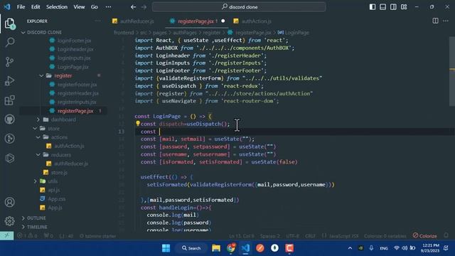 Step-by-step Discord clone tutorial | #21 Dispatch Actions from React Components смотреть онлайн