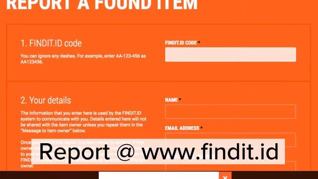 How to report a lost FINDIT.ID item смотреть онлайн