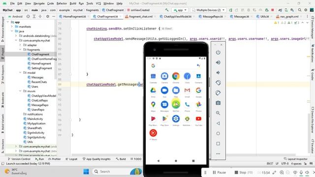 7. Displaying Messages | Chat Messenger App | Kotlin | Firebase | смотреть онлайн