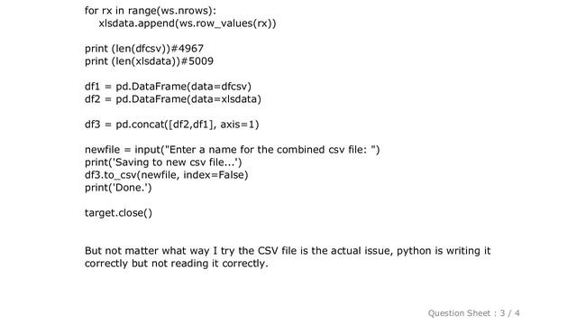 Pandas : python csv reader not reading all rows смотреть онлайн
