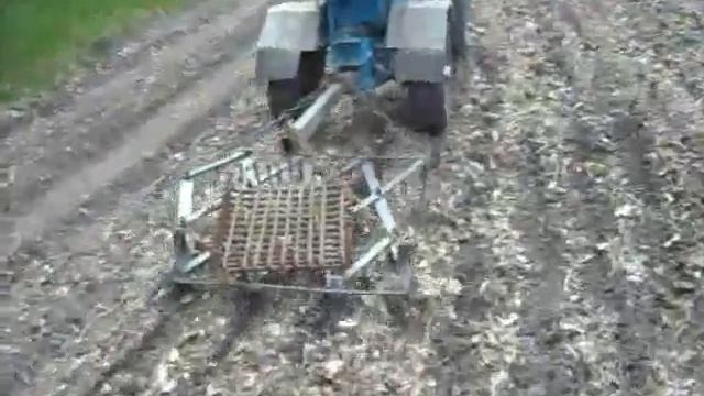 Боронование,фрезеровка и нарезка рядков под тыкву. смотреть онлайн