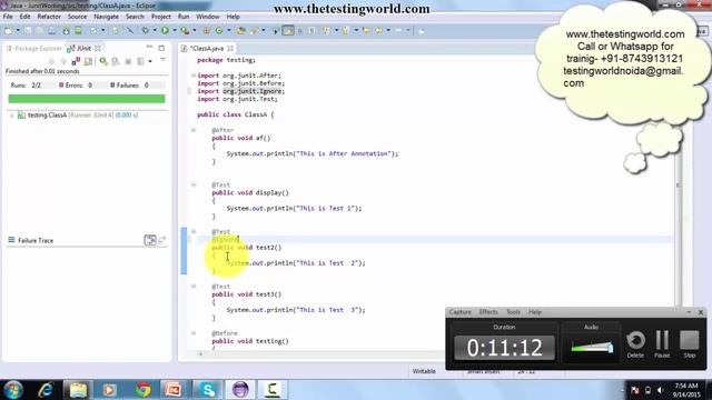 Junit : Selenium test case execution using Junit смотреть онлайн