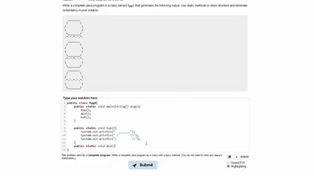 Java Practice-it Introduction to Java Programming | Exercise 1.10 Egg2 смотреть онлайн
