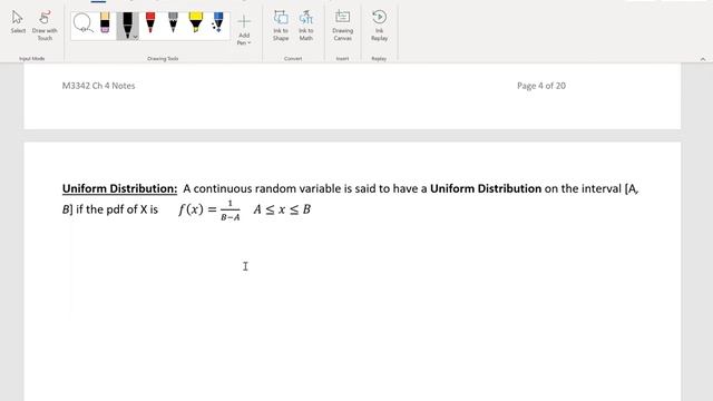 Chapter 04: Continuous Random Variable, Uniform Distribution смотреть онлайн