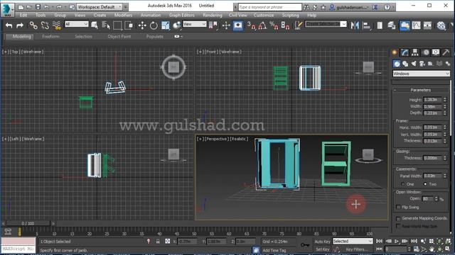 14-Create Windows || 3D Max Full Modeling Tutorials in Hindi | Urdu смотреть онлайн