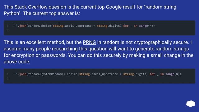 Random string generation with upper case letters and digits смотреть онлайн