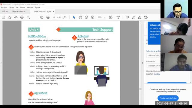 Videoconferencia #13 Present continuous wh-questions. смотреть онлайн