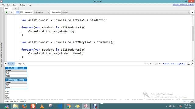 Difference Between Select and SelectMany in Linq C# смотреть онлайн
