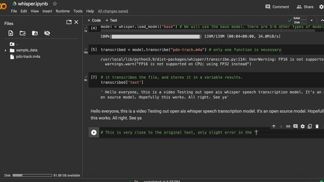 Speech to Text using OpenAI Whisper смотреть онлайн