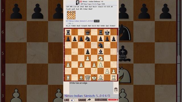 NEW TRAPS in the Chess Opening || E27: Nimzo-Indian: Sämisch: 5...0-0 f3 смотреть онлайн