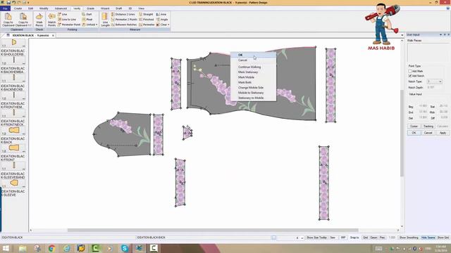 Gerber AccuMark tutorial-Walk pieces смотреть онлайн