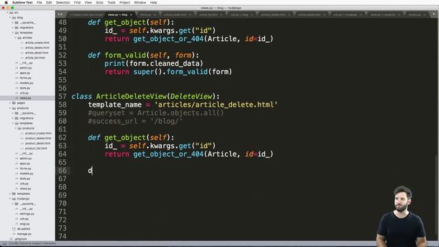 Try DJANGO Tutorial - 39 - Class Based Views - DeleteView смотреть онлайн