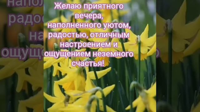 #Пожеланиедоброговечера#добрыйвечер/Музыкальная открытка/ пожелание уютного, тёплого вечера. смотреть онлайн