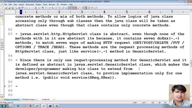 81 Why HttpServlet class methods are concrete methods, then why class is given as abstract class смотреть онлайн