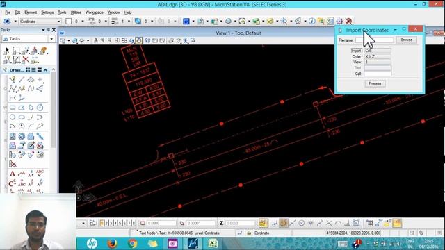 MicroStation Coordinates Import & Export