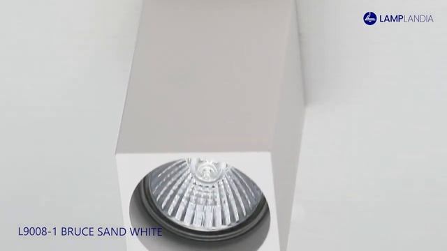 Накладной светильник Lamplandia Bruce Sand L9008-1 BRUCE SAND WHITE, GU10*макс 50Вт смотреть онлайн