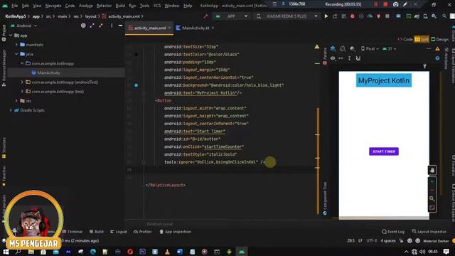 How to set a timer in Android using Android Studio Kotlin | Terbaru 2023 смотреть онлайн