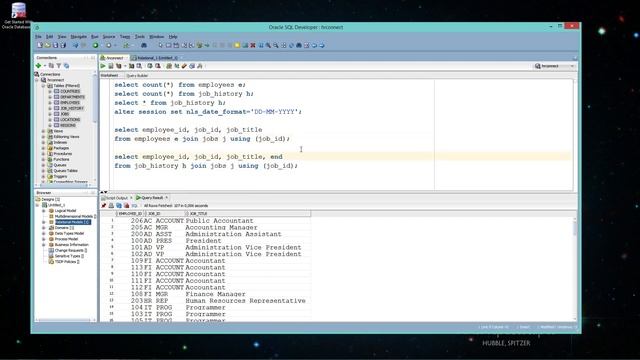 ORACLESQL09 - union all, minus, intersect смотреть онлайн
