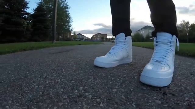 Nike Air Force 1 High White On Foot Sneaker Review смотреть онлайн