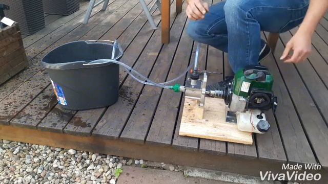 Self-made internal combustion pump. DIY How to make a water pump out of just anything. смотреть онлайн