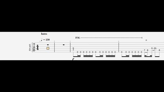 Destruction - Diabolical Main Guitar Riffs With Tabs(D Standard) смотреть онлайн