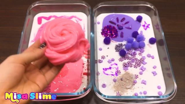 Special Series #32 PRINCESS FROZEN and UNICORN PURPLE vs PINK! Mixing Random Things into Slime смотреть онлайн