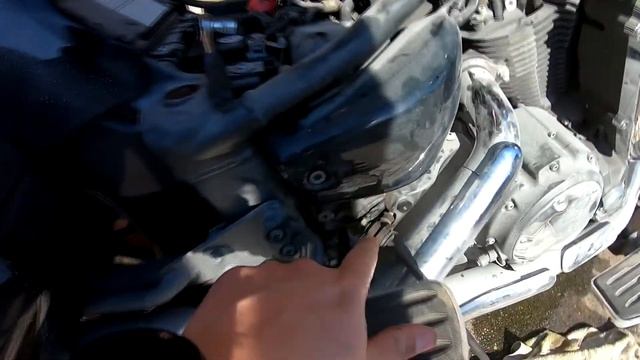 ///YAMAHA XVS 1300 ///  Замена масла и антифриза, проблема с давлением масла !!!!