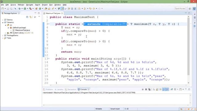 Java - Bounded Type Parameters смотреть онлайн