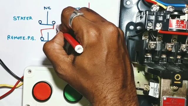 How to control DOL starter from remote push button -in Hindi, Control Starter form Remote Station. смотреть онлайн
