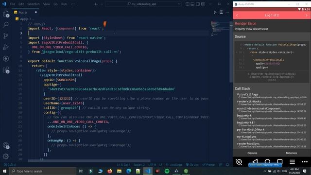 Solve Error In Video Calling App In React Native | Video Calling App Just In 5 Minutes |React Nativ смотреть онлайн