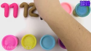 Учим цифры с Пластилином Плей До|Учимся считать от 1 до 20|Шариковый Пластилин|Учимся считать  1- 2