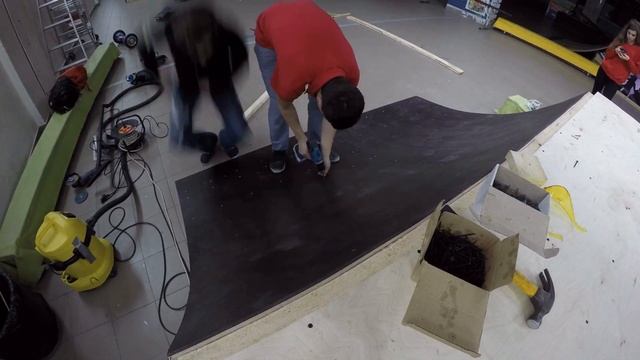 Мини рампа | квотер | Mini ramp | quarter pipe | time lapse building смотреть онлайн