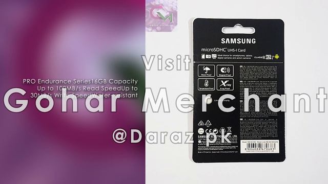 16GB Samsung MicroSD Card PRO ENDURANCE Class 10 On Daraz.pk By Gohar Merchant