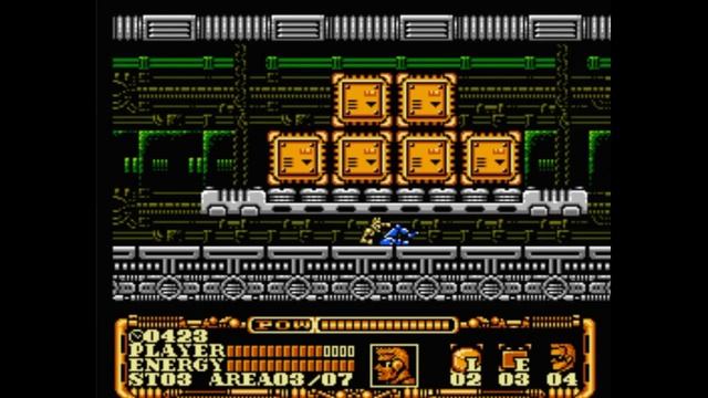 Dendy (Famicom,Nintendo,Nes) 8-bit Power Blade 2часть Stage 3.avi
