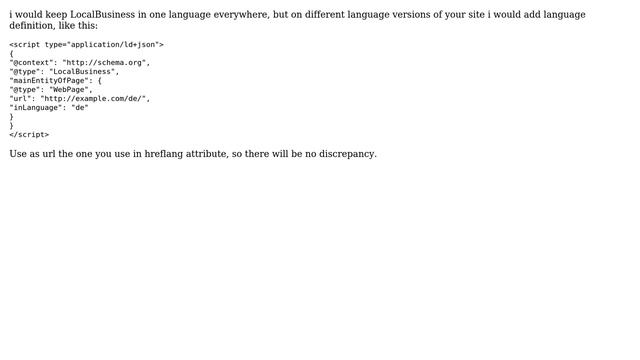 Webmasters: How deal with translated LocalBusiness JSON-LD markup? (2 Solutions!!) смотреть онлайн