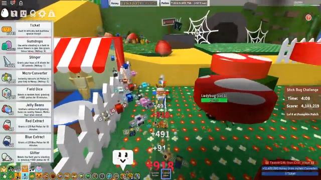 Can Two Demon Masks Destroy Stick Bug In Roblox Bee Swarm Simulator смотреть онлайн
