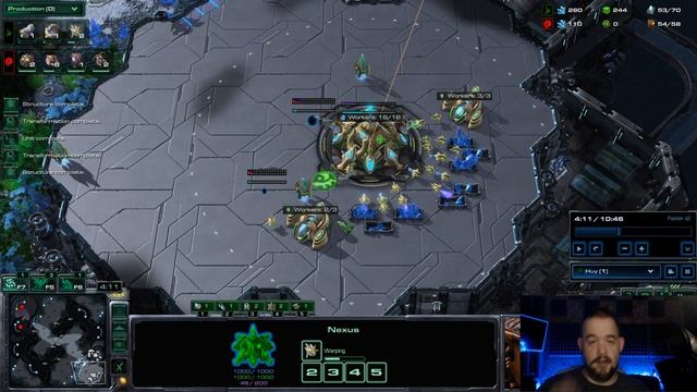 ЖИРНЕЙШАЯ СТРАТЕГИЯ за протосса против зерга ! [starcraft 2]