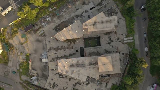 город Клин - улица Гагарина с высоты птичьего полёта смотреть онлайн