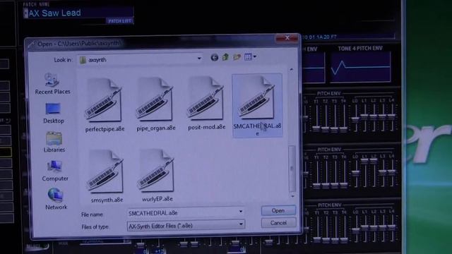 Installing a Patch in Roland AX synth смотреть онлайн