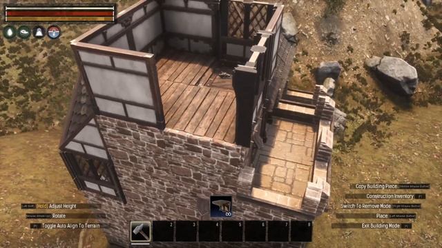 HOW TO BUILD A MOUNTAIN KEEP - NO MOD VERSION [SPEED BUILD] - CONAN EXILES смотреть онлайн