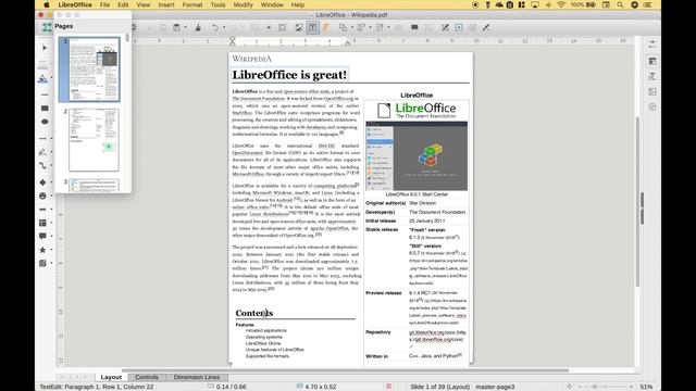 Edit PDF with LibreOffice Draw смотреть онлайн
