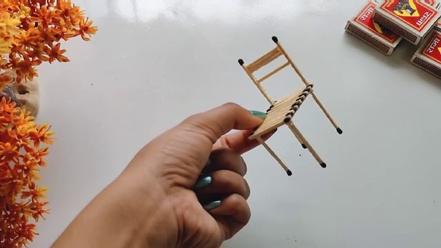 Match stick craft idea/ DIY table and chair with match stick смотреть онлайн