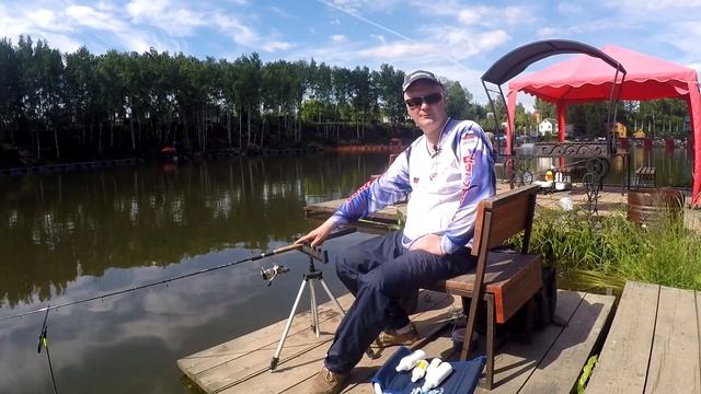 Рыбалка в Савельево 2.Ловля карпа на прикормку фишбейт.С фидером на платнике. смотреть онлайн