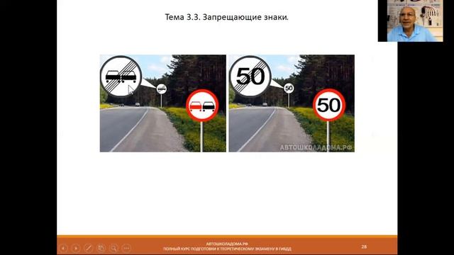 Тема 3.3. Запрещающие знаки. (2023) смотреть онлайн