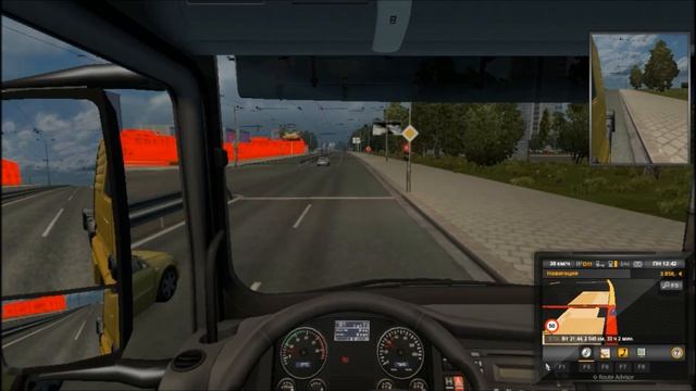 Euro Truck Simulator 2 [ №7 ] Обзор Мода - Покатушки по Питеру смотреть онлайн