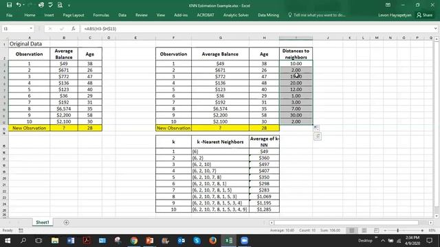 BUSA 6315: KNN Estimation in Excel смотреть онлайн