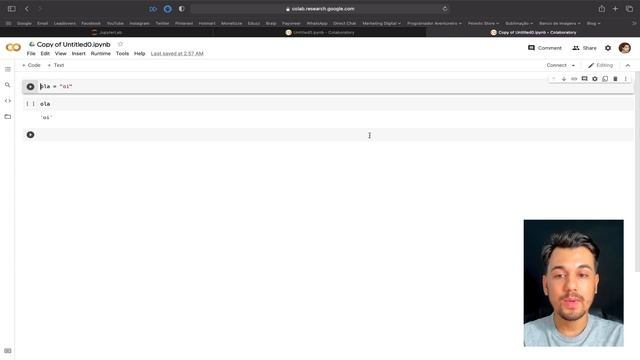 Primeiros passos com o Google Colab смотреть онлайн