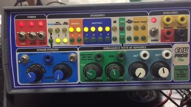 Teste bancada Módulo Peugeot 306 1.8 16v 99 gasolina смотреть онлайн